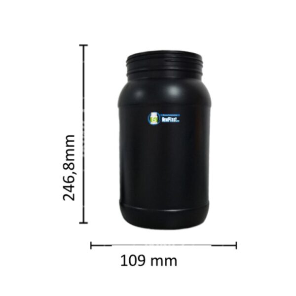 Frasco Proteína 3000 americana Negro