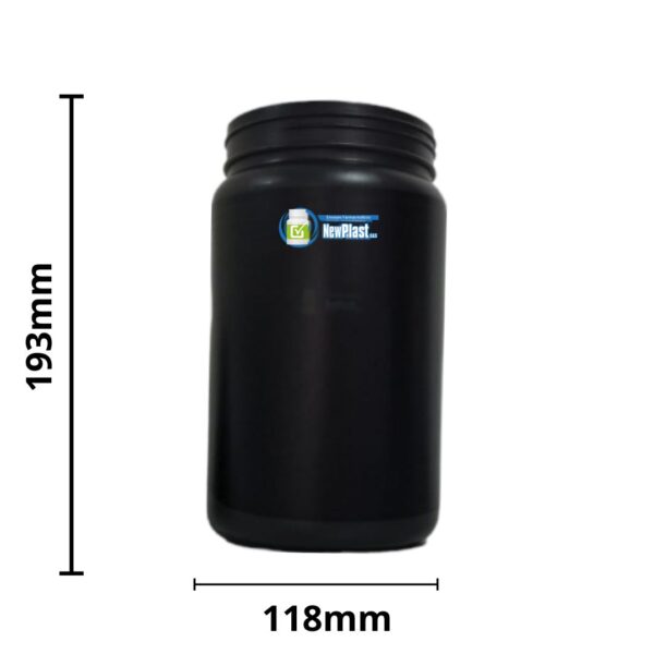 Frasco Proteína 1000 Blanco PEAD